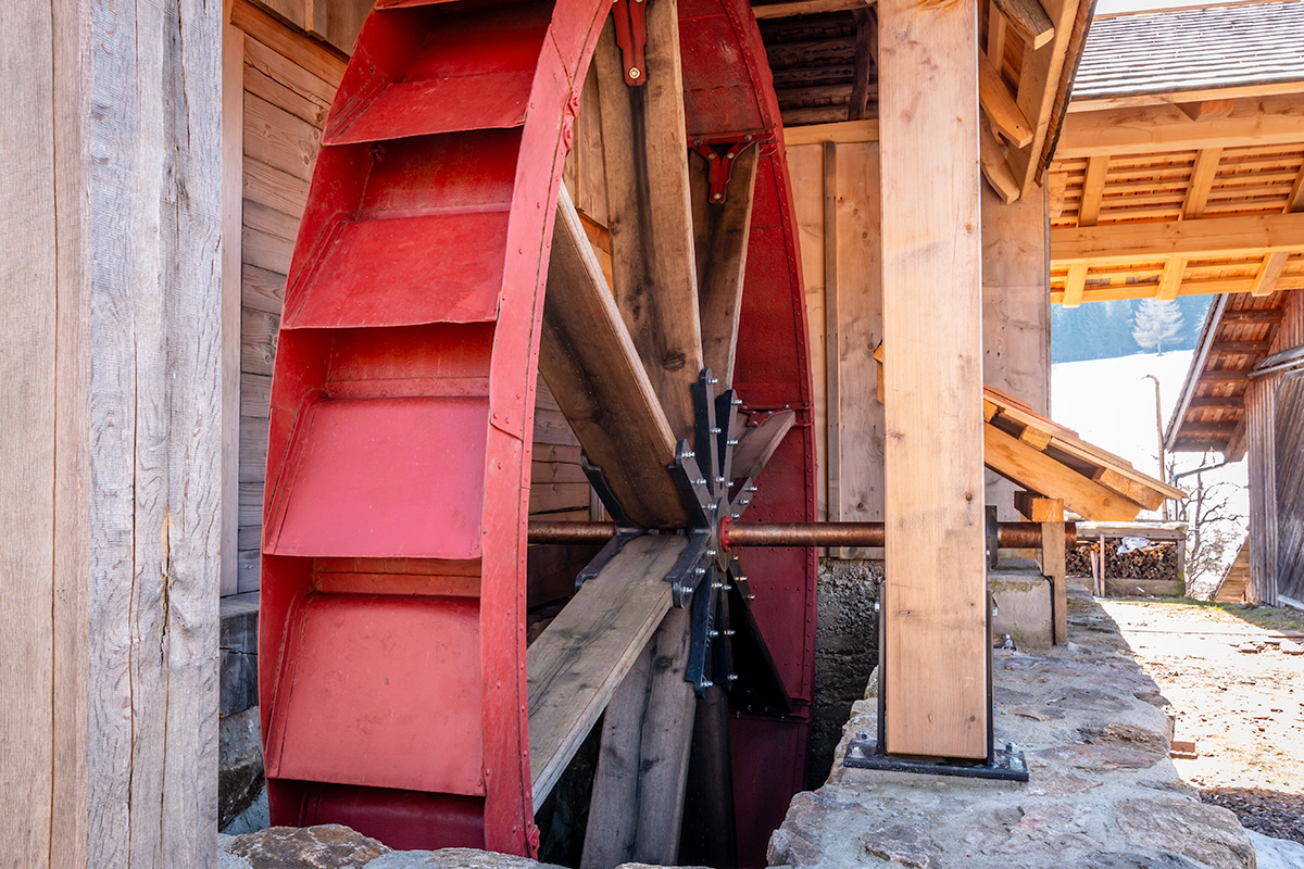 Die restaurierte Mühle 2015